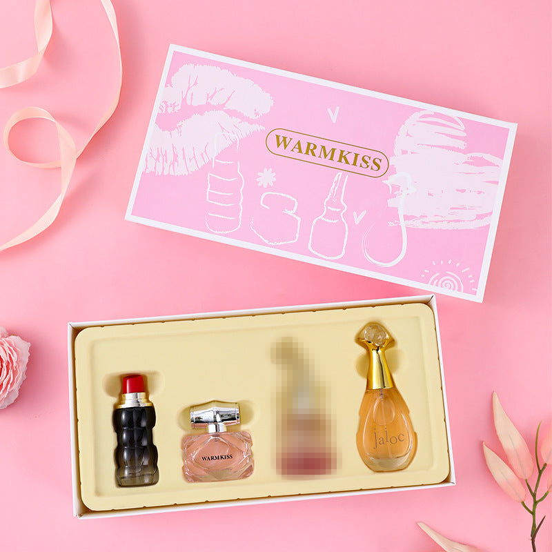 Charming women's perfume gift box set - long-lasting eau de toilette, fresh scent for students, popular for live streaming, dropshipping, cross-border trade, wholesale
