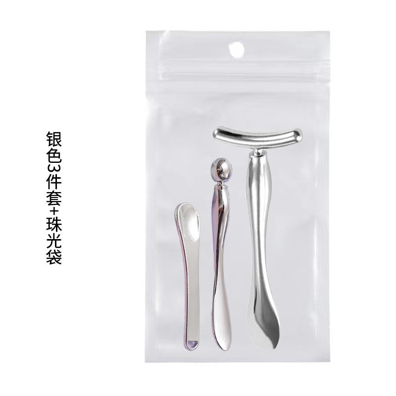 Factory direct metal eye cream spoons - cosmetic beauty tools - zinc alloy eye cream applicators - facial massage sticks