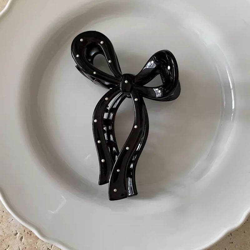 Japanese stylecute polka dot bow clip multi-hair large hair clip easiest for matchgirl back shark clip hair accessories