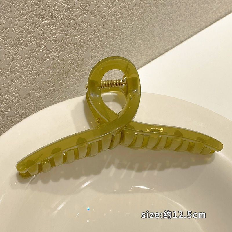 15cm hair clip extra large new arrival jelly color women's back head hair shark clip hair volume large cross large clip