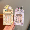 Kids' nail sticker set - cute princess designs, removable hard false nails, nail art for girls, adorable cartoon gifts for women