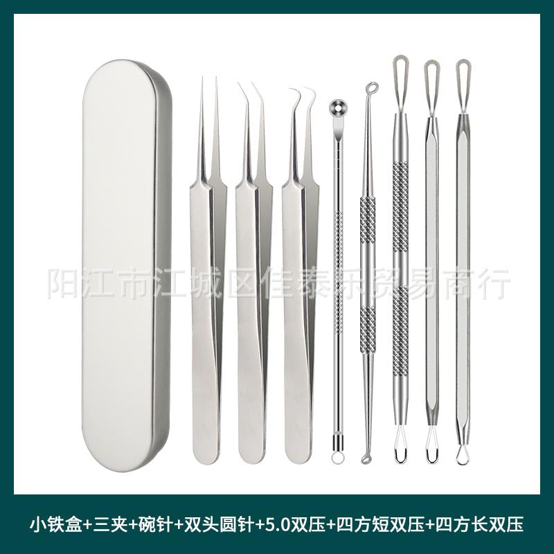 stainless steel acne clip cell clip acne needle suit acne squeeze blackheads whiteheads beauty needle multi-piece suit