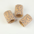 printed nylon hair rollers, available in multiple sizes. leopard print and heart pattern magic curlers, customizable