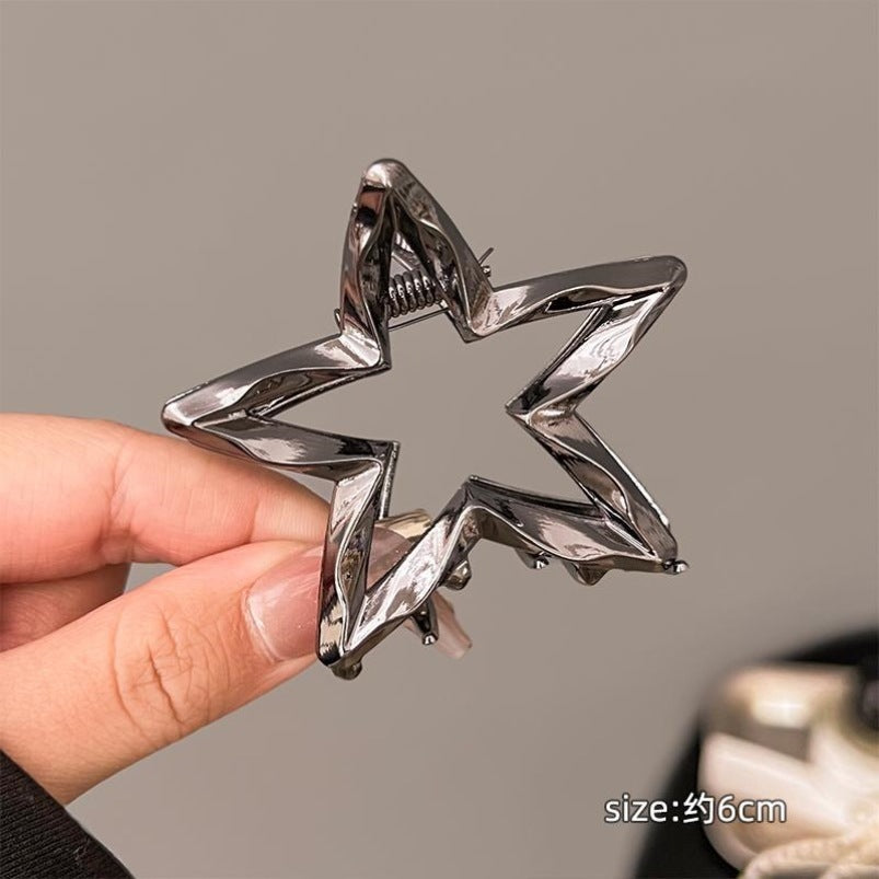 New arrivalcasualfashion heart five-pointed star clip classy hair clip back of head hair shark clip hair accessories headwear