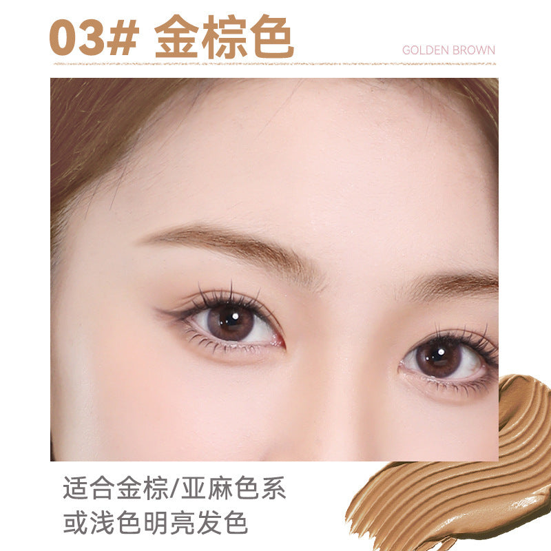Novo soft mist setting ultra-fine eyebrow tint - korean style light brown, natural, defined brows, waterproof, sweat-proof, smudge-proof
