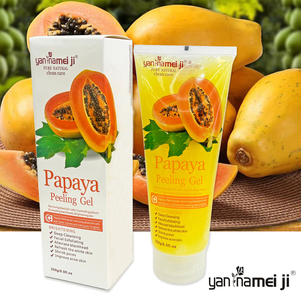 Export papaya exfoliating gel for face and body, deep and gentle cleansing, tomato exfoliating gel, brightening and moisturizing