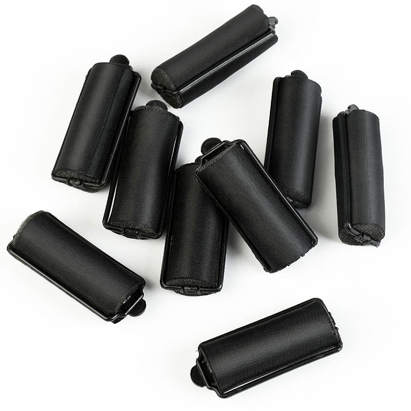 Amazon fabric-wrapped sponge hair curlers - silk satin sponge hair rollers for bangs styling and hair care
