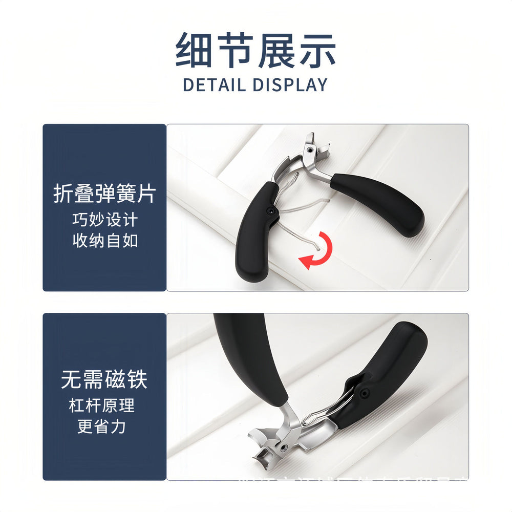 new arrival elbow large opening nail clippers oblique nail clippers thick nails hard pliers anti-splash nail clippers
