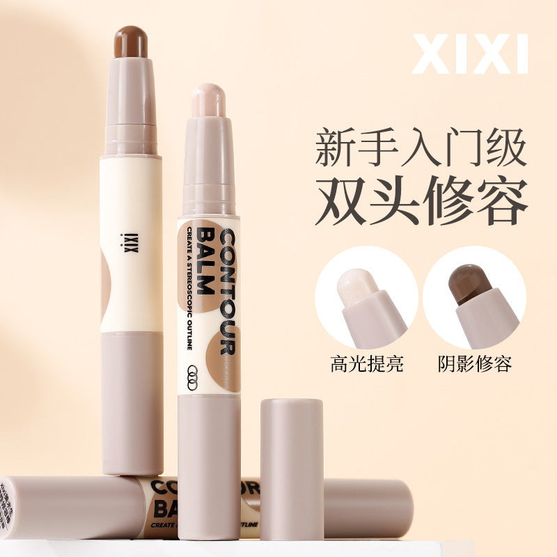 Xixi art student plastic contouring stick double-ended shadow pen face brightening stereo matte nose shadow silhouette soft mist
