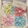 Gradient color dopamine flower small hair clip for women y2k high-end elegant hair clip 2024 new year shark clip