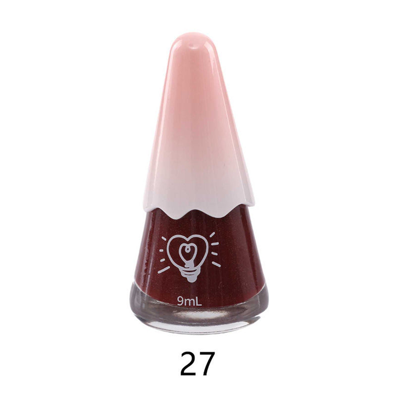 Nail polish, no baking, quick drying, tearable, water-based, peelable, wholesale, autumn and winter, cherry, hand and foot nail polish wholesale