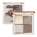 Biya four-color contouring palette, contouring powder, highlight shadow, matte silhouette, nose shadow, contouring and highlight all-in-one palette