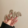 Maillard wave frosted gripper elegant hairpin female back shark clip 2024 new hairpin headwear