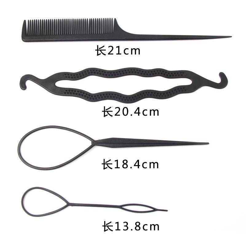 Best selling five-piece suit hair curler sponge quick ball hair accessories hair comb k-style hair pulling needle centipede hair curler