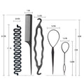 Hair styling supplies: 54-piece hair bun maker set - includes hair pins, hair styling tools for chignon, flower bun, and other hairstyles