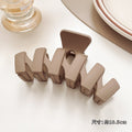 Springnew arrivaleasiest for match cross cut out hair grip milk tea coffee color elegant grip clip hairpin casual hairpin hair accessories