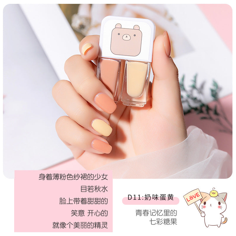 New arrival no-bake gemini water-based peelable transparent nail polish nail polish suitnail polish