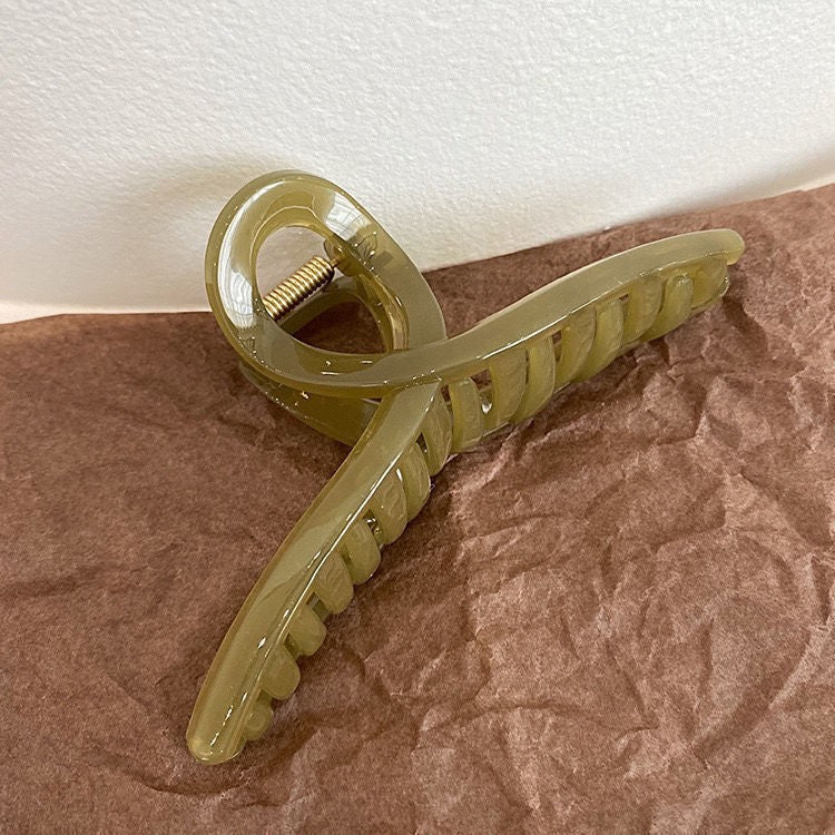 15cm hair clip extra large new arrival jelly color women's back head hair shark clip hair volume large cross large clip