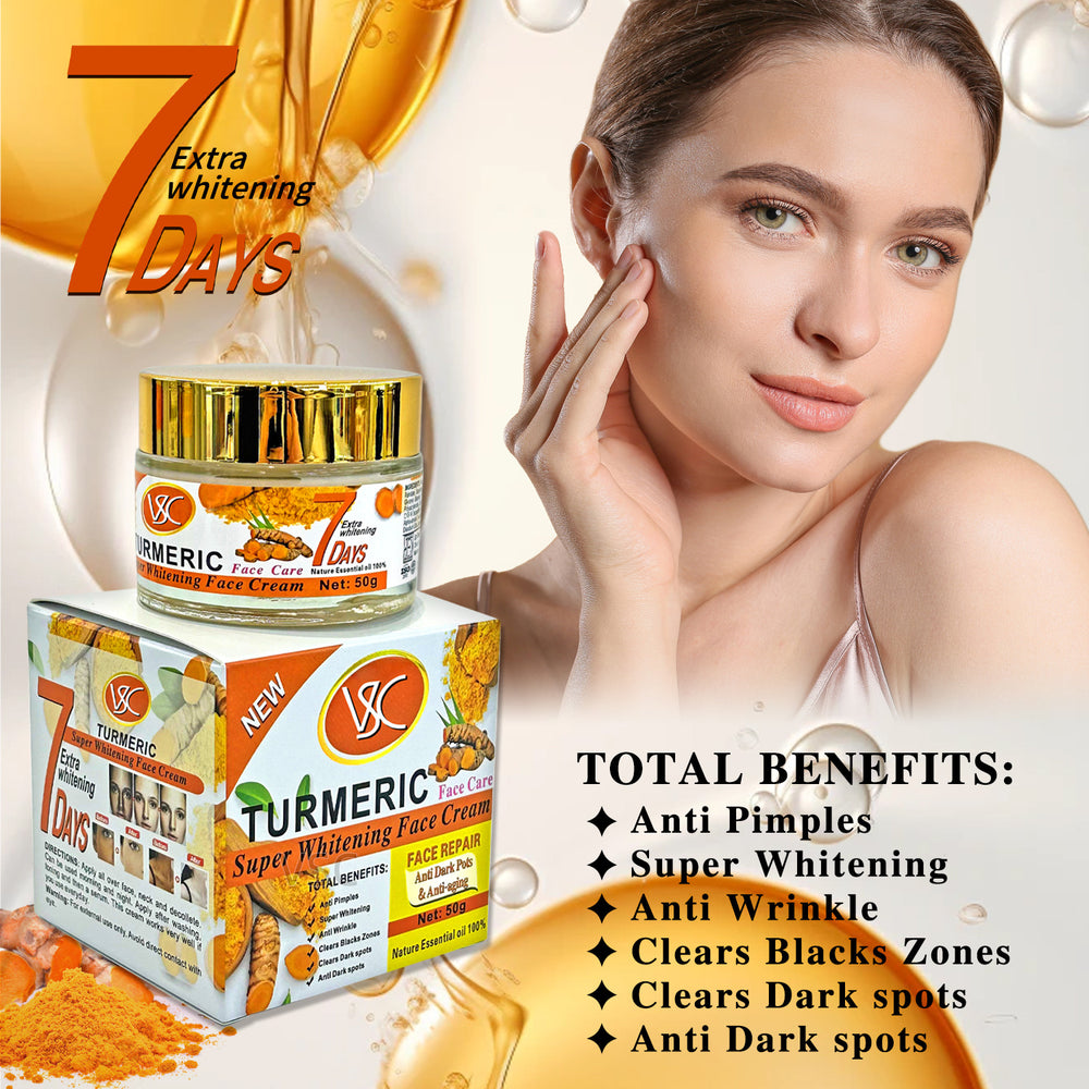 turmeric collagen face cream 50g - reduces fine lines, brightens skin, firms facial skin, anti-wrinkle cream