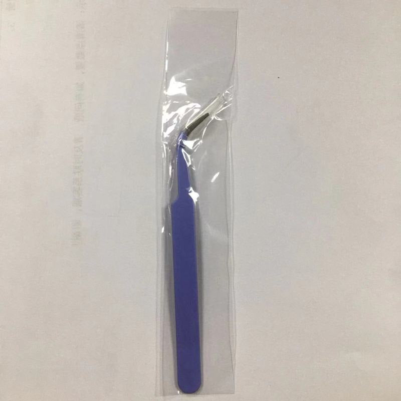 Anti-stick tweezers: high-value, rainbow gradient fishtail double-ended non-stick false eyelash applicator tool