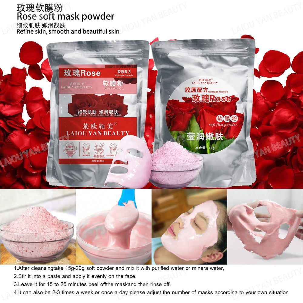 Leo yanmei milk brightening & hydrating soft mask powder - nourishing & moisturizing professional skincare collagen mask powder 800g