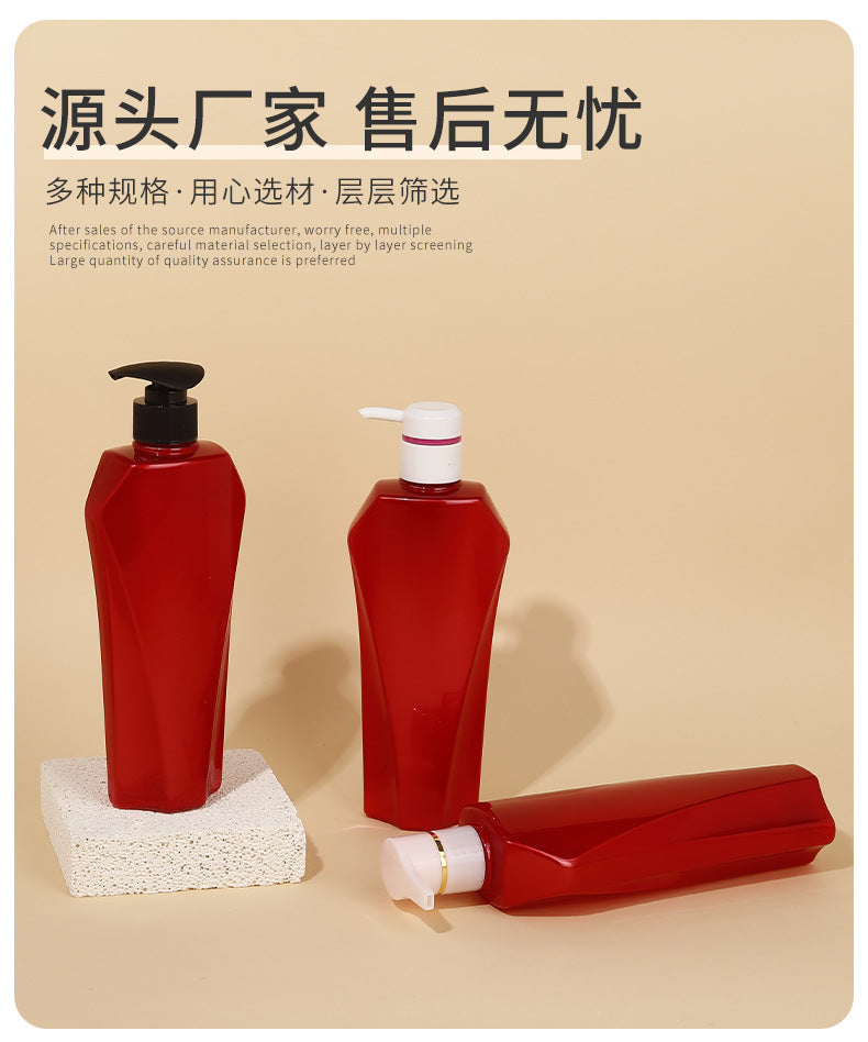 Dispensing bottle shampoo shower gel conditioner push-type household plastic empty bottle 500ml