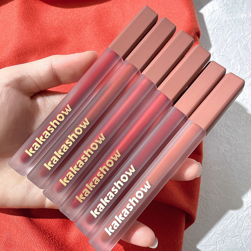 Kakashow powder mist silky lip glaze velvet matte matte student daily makeup whitening waterproof not easy to fade