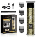Oil head electric hairdressing salon professional electric clipper rechargeable hairdressing razor bronze electric clipper flat head