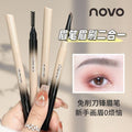 Novo blade-sharp eyebrow pencil: long-lasting, waterproof, sweat-proof, smudge-proof, and fade-resistant. achieve defined, hair-like brows – perfect for beginners!