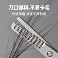 Ready-to-ship cross-border stainless steel eyebrow scissors - portable beauty scissors, anti-scratch eyebrow trimmer & comb, 2-in-1 beauty tool