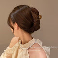 Wheat design classy hair clip, back of head, hair clip, women's summer large size elegance shark clip hair accessories