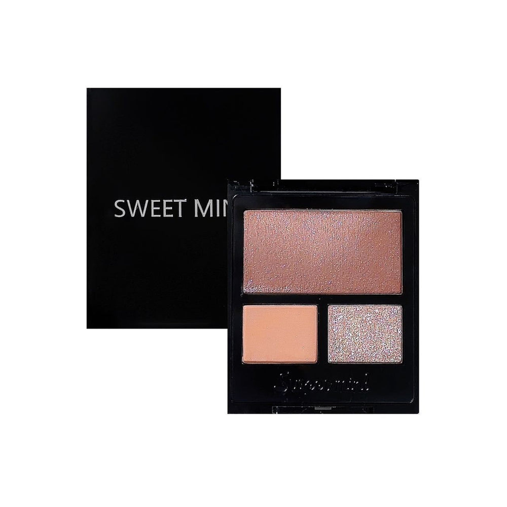 Sweet mint shimmer crystal eyeshadow palette - iridescent, earth tones, perfect for students, everyday commute, and light makeup