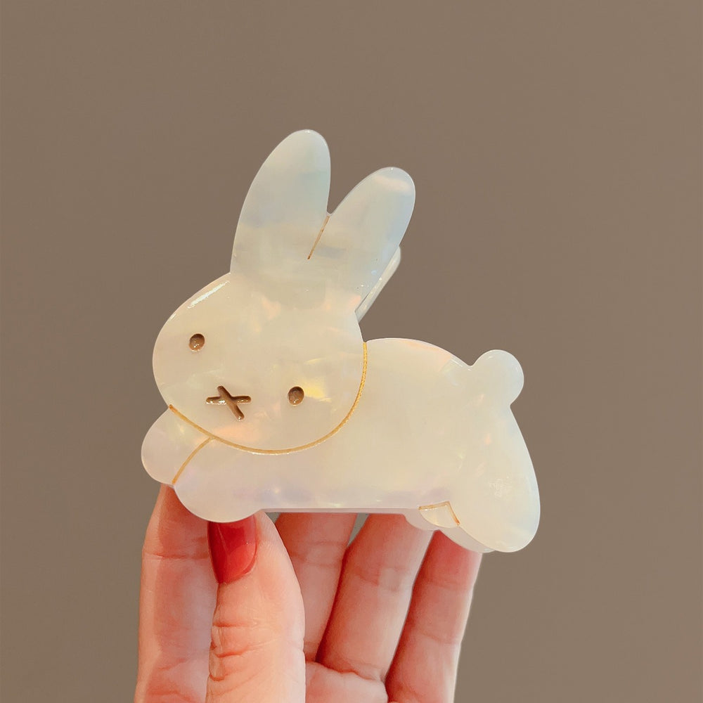 Sweetheart milk rabbit ~ cute acetic acid rabbit clip gentle girl heart hair clip home girl same style new hair accessories