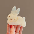 Sweetheart milk rabbit ~ cute acetic acid rabbit clip gentle girl heart hair clip home girl same style new hair accessories
