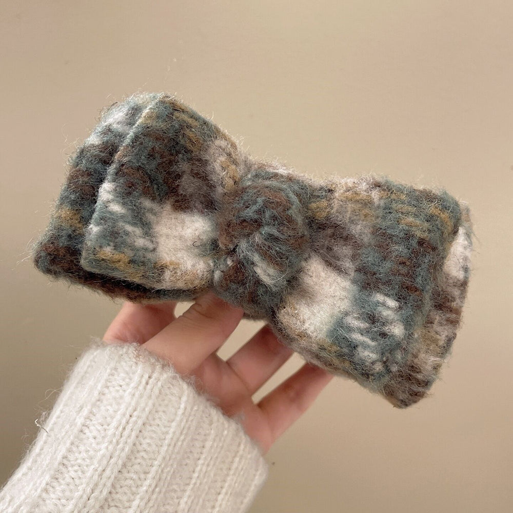 Fabric knittingbows hairpin korean style sweeteasiest for match back of head clip niche styleclassy hair accessories headwear for women