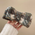 Fabric knittingbows hairpin korean style sweeteasiest for match back of head clip niche styleclassy hair accessories headwear for women
