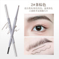 Xixi stereo outline mist eyebrow pencil extremely fine nature wild eyebrow roots clear waterproof non-smudge double-ended eyebrow pencil