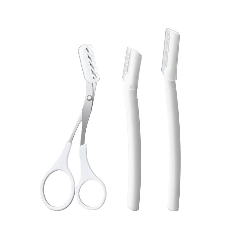 New product: micro-safe eyebrow razor - straight handle, transparent brow shaper. perfect for beginners and makeup artists. anti-scratch eyebrow blade