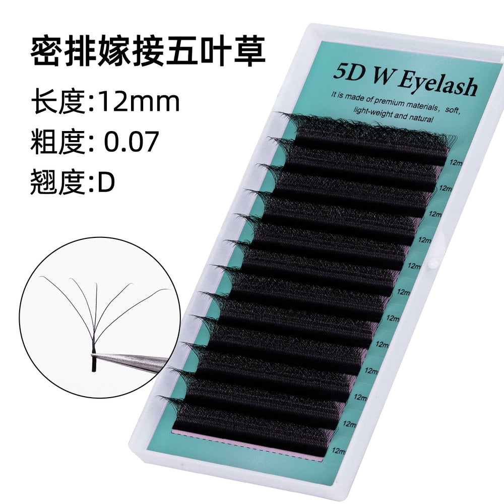 grafted eyelash extensions, w-shaped 5d wefted diy lashes, soft & lightweight, pre-made volume lashes, ultra-soft eyelash extensions