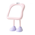 Cartoon big eyes dormitory makeup mirror adjustable desktop plastic storage for home table home glass mirror