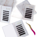 36 clusters of glue-free false eyelashes suit european and american curling self-adhesive removable thick eyelashes tweezers eyelash set