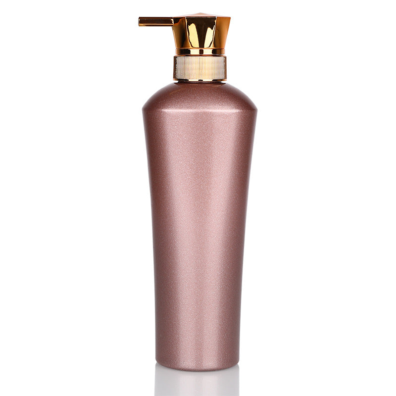 Ready-to-ship pet blow-molded dispensing bottles. gold-colored bottles for shower gel, shampoo, conditioner, lotion, and other liquids. empty plastic pump bottles