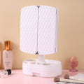 Led makeup mirror with light, rechargeable vanity mirror, desktop rotating fill light mirror, plastic storage, home & living
