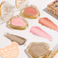 Makeup xixi working bear anti-internal roll single color blush natural nude makeup brightening contouring blush purple peach matte rouge