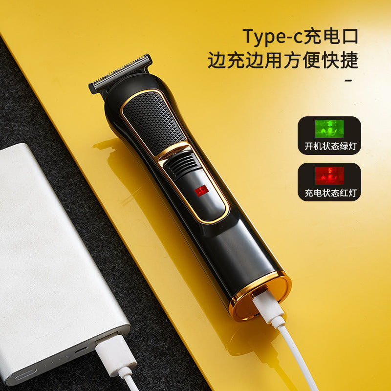 8200 cross-border new sharp blade electric clipper hairdressing scissors bass noise reduction household oil head fast charging clipper wholesale