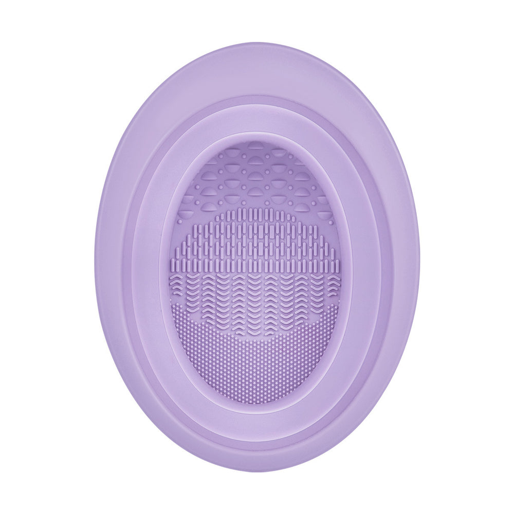 Jonbos makeup brush cleaner - cleans brushes, puffs, and beauty blenders - collapsible silicone washing bowl