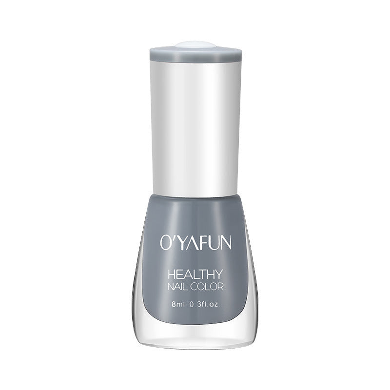 New ouyafei water-based nail polish, no baking required, quick-drying, peelable, 8ml, student-friendly clear top coat, wholesale