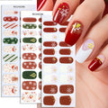 Zhengxiang christmas gel nail art stickers waterproof cartoon fluorescent cross-border fashionuv semi-cured nail stickers luminous
