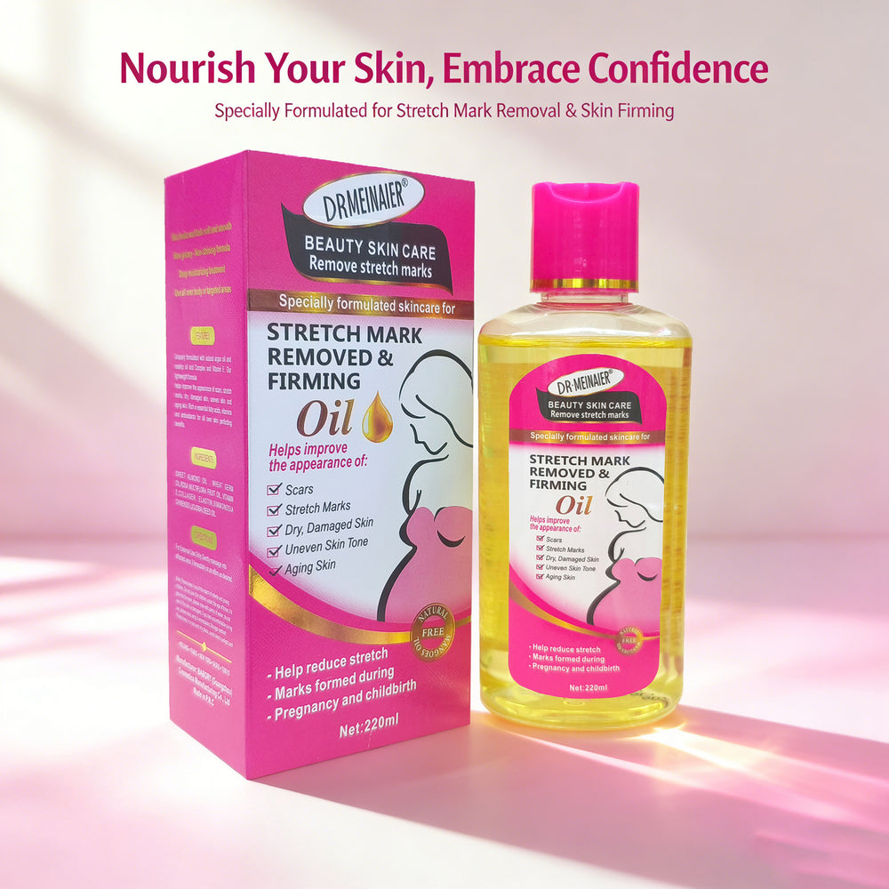 pregnant women stretch mark essential oil 220ml to improve dry lines, fine lines, brighten skin tone, firm and repair massage oil