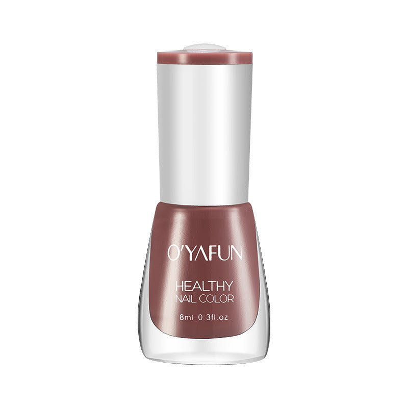 New ouyafei water-based nail polish, no baking required, quick-drying, peelable, 8ml, student-friendly clear top coat, wholesale